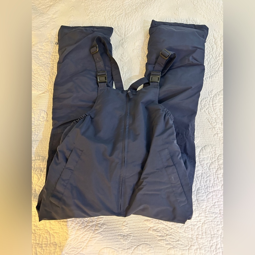 Snow Bib Waterproof Kids Size 14 Boys Girls Navy Blue